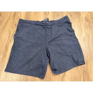 Eddie Bauer Lounge Shorts Men's Size XL Blue Zip Secured Pockets